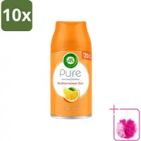 Air Wick 10 x - Luchtverfrisser Navulling - Mediterrane Zon - Automatische Spray - 250 ml - Bulkverpakking - Luchtverfrisser - Douchemop - Geur