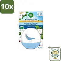 Air Wick 10 x – Luchtverfrisser – Deco Sphere Katoen – 75 ml - Wasstrips - Luchtverfrisser - Katoen Geur - Frisse Geur - Geur Neutraliseren - Geur In Badkamer