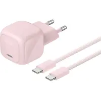 Belkin BoostCharge 30W USB-C PD Wall Charger + USB-C Cable - 2m - Blush