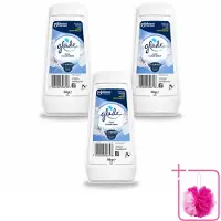 Glade 3 x - Gel - Pure Clean Linen - 150 g - Bulkverpakking - Luchtverfrisser - Douchemop - Linnengeur