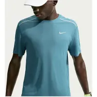 Nike Miler blauw hardloop-T-shirt voor heren || Maat: M