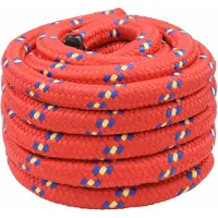 vidaXL Multifunctioneel touw 40 mm 25 m Rood PP 9600 kg Max. belasting