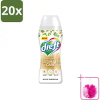 Dreft 20 x - Ultimate Care - Wasverzachter - Geurbooster - Gekleurde Was - Witte Bloem - 15 Wasbeurten - Bulkverpakking - Wasmiddel - Douchemop - Geurbooster