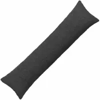 vidaXL Kussensloop HEERLEN Donkergrijs 40 x 145 cm Bouclé