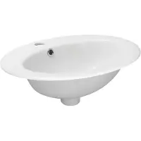 Kerra KR 132 inbouw wastafel 51x45,5cm wit