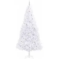 vidaXL Kunstkerstboom met 300 LED Wit 300 cm PVC en Staal