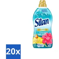 Silan 20 x Aromatherapy - Wasverzachter - Relaxing Maldives - Essentiële Oliën en Langdurige Parfum - 48 Wasbeurten - 1.056L - Voordeelverpakking - 20 stuks