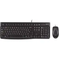 Logitech MK120 - Toetsenbord - Azerty FR - Bedraad - Zwart