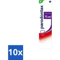 Parodontax 10 x – Tandpasta – Ultra Clean – Bloedend Tandvlees – 75 ml - Voordeelverpakking - 10 stuks