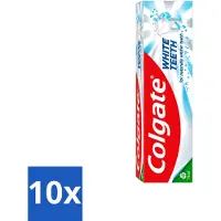 Colgate 10 x – Tandpasta – White Teeth – 75 ml - Voordeelverpakking - 10 stuks