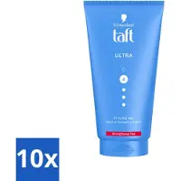 Taft 10 x - Ultra 4 - Styling Gel - Stevige fixatie - 150 ml - Voordeelverpakking - 10 stuks