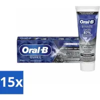 Oral-B 15 x - 3D White Houtskool - Tandpasta - Whitening & Diepreinigend - 75 ml - Voordeelverpakking - 15 stuks