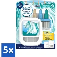 Ambi Pur 5 x - 3Volution - Starterkit - Fresh Linnen - 20 ml - Voordeelverpakking - 5 stuks