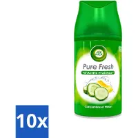 Air Wick 10 x Freshmatic - Luchtverfrisser Navulling - Pure Fresh Komkommer - 250ml - Voordeelverpakking - 10 stuks