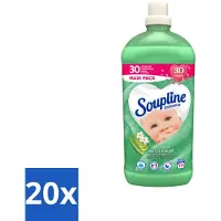 Soupline 20 x - Wasverzachter - Aloë Vera Concentraat - 77 Wasbeurten - Voordeelverpakking - 20 stuks