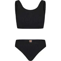 SOULCAL Dames/Dames Ribbed Bikini Set (Zwart)