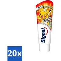 Signal 20 x - Pokémon - Tandpasta - Milde Munt Smaak - Anti-Tandsteen - Kinder 6+ Jaar - 75 ml - Voordeelverpakking - 20 stuks
