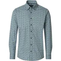 Casa Moda Overhemd heren Groen B.D. Casual Fit 126132420/300