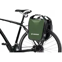 Crosso Merkloze Waterdichte Fietstassen Set - Groen - 30L