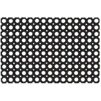 Zakito 5x Zwarte Rubberen Matten 40x60 cm - Weerbestendig & Antislip