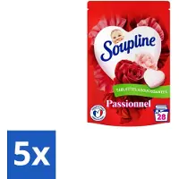 Soupline 5 x – Wasverzachtertabletten – Harten Straling van Passiebloemboeket - 28 tabletten - Voordeelverpakking - 5 stuks