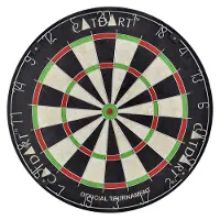 Gamesson Champion Bristle Dartbord– Professioneel Sisal Dartbord Tournament Edition – 45,7 cm – Staple Free Bullseye – Zelfherstellend Dartbord