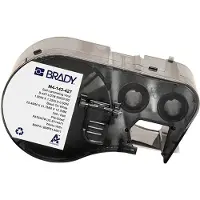 Brady M4-143-427 gelamineerde vinyl labels zwart op wit/transparant 25,4 mm x 31,7 mm x 12,7 mm (origineel)