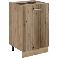 Vicco Keukenonderkast R-Line Artisanaal eiken/Goudkleurig Eiken 50 cm zonder werkblad, Model 70306