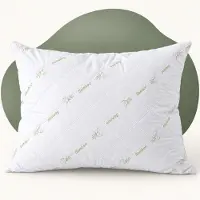 Droomtextiel Bamboe kussen - Bamboe Hoofdkussen Memory Foam - 60x70 cm – Koelend & Ergonomisch – Anti Allergisch – Bamboo Kussen