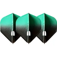 L-Style Champagne L1 Standard 2-Tone BK×Green - Dart Flights