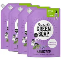 Marcel's Green Soap Handzeep Navulling - Grootverpakking - Lavendel & Rozemarijn - 4 x 1L