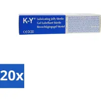K-Y 20 x - Bevochtigingsgel - Waterbasis Glijmiddel - Hydraterend & Verzachtend - 82 g - Voordeelverpakking - 20 stuks
