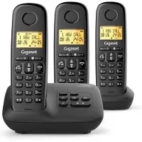 Gigaset Draadloze DECT-telefoon, zwart - - BASIC100ATRIONOIR - basic 100a