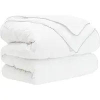 vidaXL Deken Set 3 st 200 x 220 cm Alle seizoenen Bamboe Wit