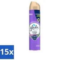 Glade 15 x - Luchtverfrisser Spray - Tranquil Lavender & Aloë - 300 ml - Voordeelverpakking - 15 stuks
