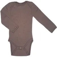 Smallstuff Romper Lange Mouw - Maat 56 - Merino Wol - Rose Brown