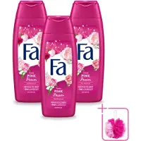 Fa 3 x - Pink Passion - Douchegel - Roze Roos - 250 ml - Bulkverpakking - Douchegel roze roos - Douchemop - Roze roos geur