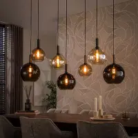 Hoyz Collection - Hanglamp Mavi - Bruin - 58x146x150 cm