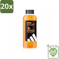 Adidas 20 x – Douchegel – Active Skin & Mind Energy Kick – 400 ml - Grootverpakking - Vaatwasstrips - Douchegel - Energie - Frisheid - Huidverzorging - Citroenolie