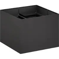 vidaXL Plantenbak Zwart 80 x 80 x 60 cm Koudgewalst staal