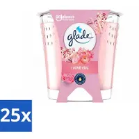 Glade 25 x - Geurkaars I Love You - 100% Raapzaadwas & Vegan - 112 g - Voordeelverpakking - 25 stuks