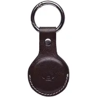 Golden Head Leren sleutelhanger Bari Schlüsselanhänger für AirTag 5114 Schokoladenbraun donkerbruin