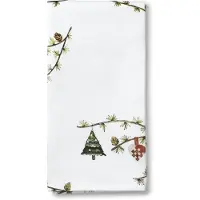 Kähler Hammershøi Christmas stoffen servet 45x45 cm 4-pack Wit