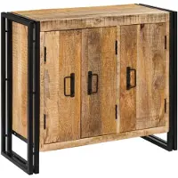 vidaXL Dressoir Bruin 80 x 33 x 70 cm massief mangohout