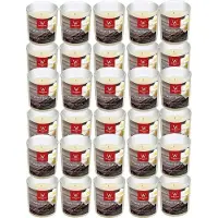 Trend Candles Geurkaars - 30x - in glas - Anti tabac aroma - 25 branduren - 7 x 8 cm - woondecoratie - kaarsen