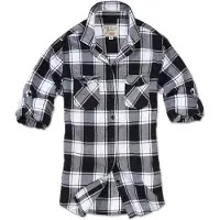 Brandit Blouse 'Amy' zwart / wit