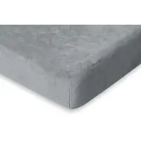 Eleganzzz Hoeslaken 200 gr/m2 Hoogwaardig Flanel Fleece 35cm Hoekhoogte - Light Grey - 180x220 - Hoeslakens - Lits Jumeaux - Fluffy Hoeslaken