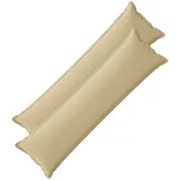 vidaXL - Kussen - met - kussen - HOUTEN - 2 - st - Beige - Polyester
