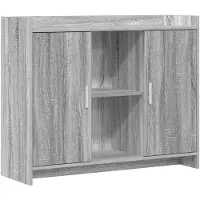 vidaXL Dressoir, 98,5 x 33 x 80 cm, spaanplaat