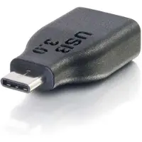 C2G USB-C naar USB-adapter - USB-C 3.1 naar USB-A adapter - Mannelijk/Vrouwelijk - USB-adapter - USB Type A (vrouwelijk) naar 24-pins USB-C (mannelijk) - USB 3.0 - Zwart